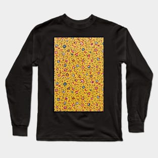 YELLOW TEXTILE PATTERN Long Sleeve T-Shirt